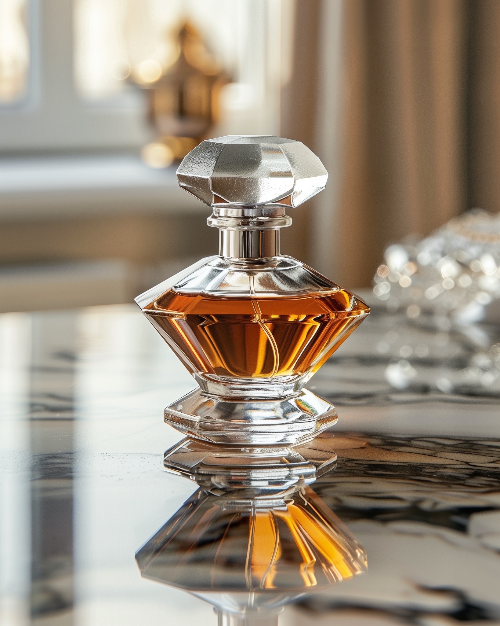 Elegant Perfume with Gold