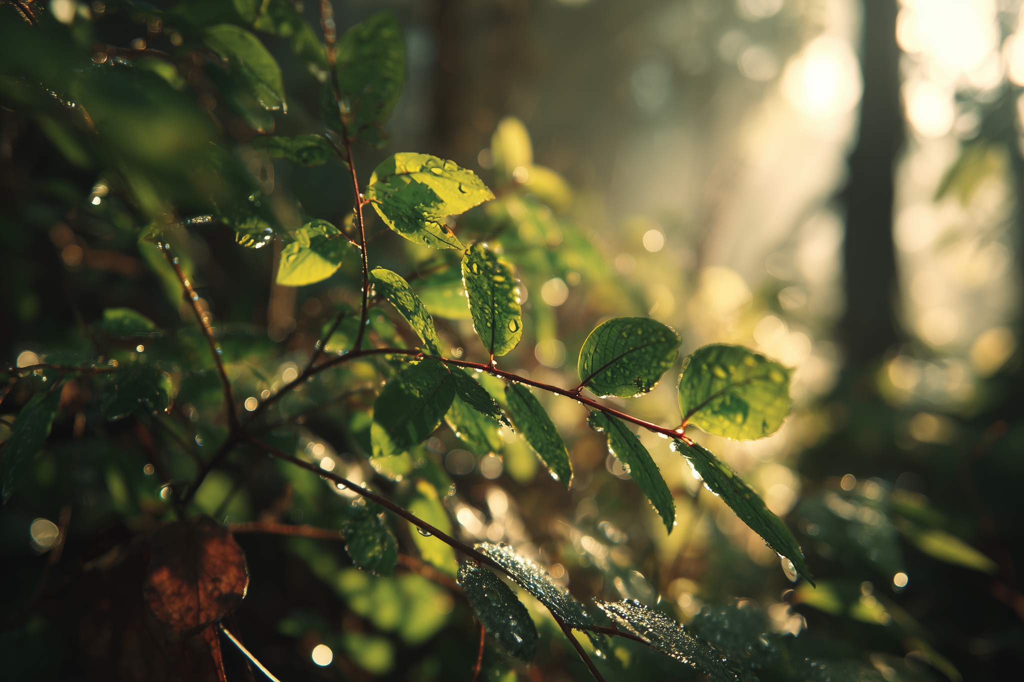 Morning Dew Forest Macro