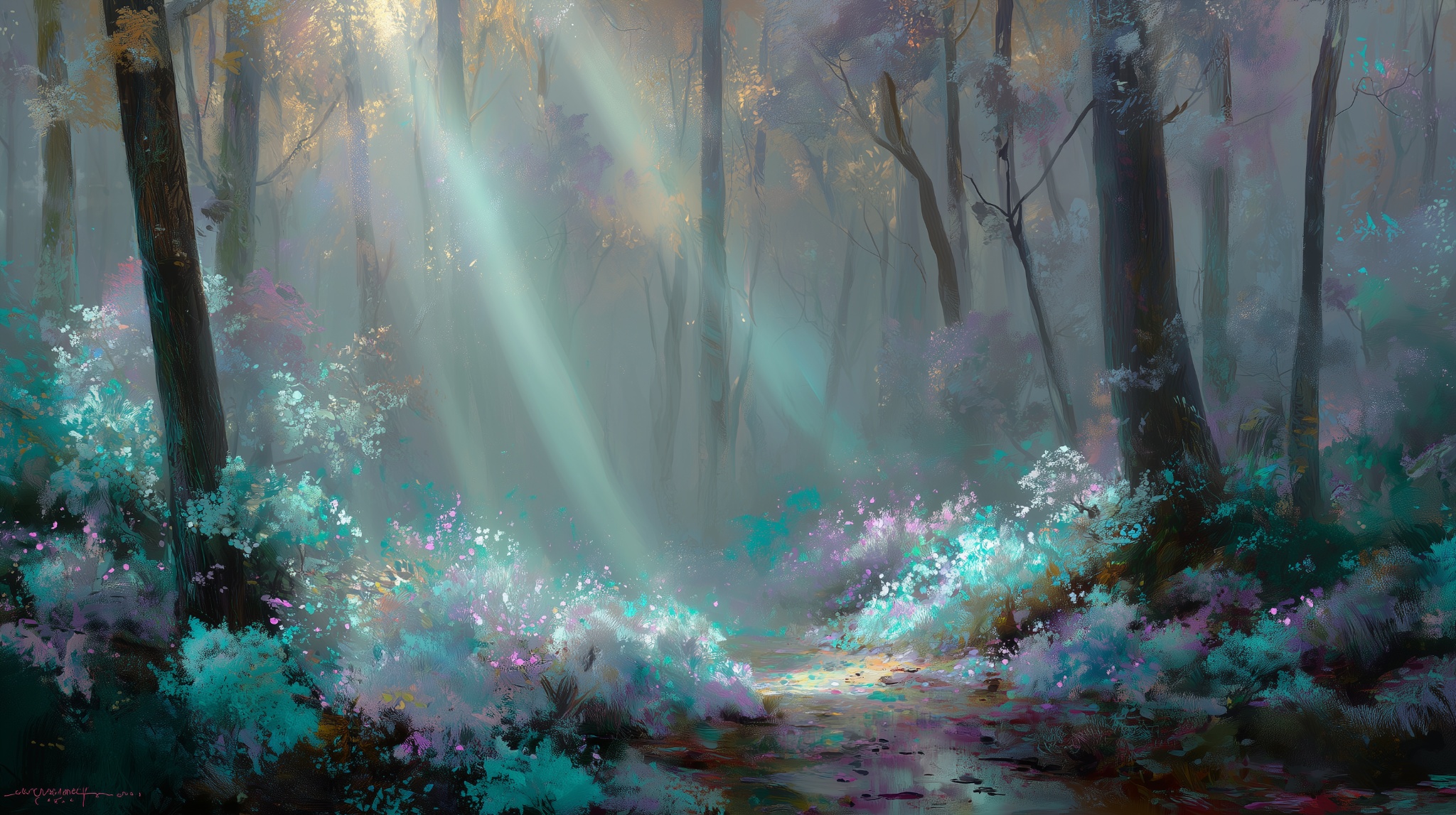 Bioluminescent Woodland