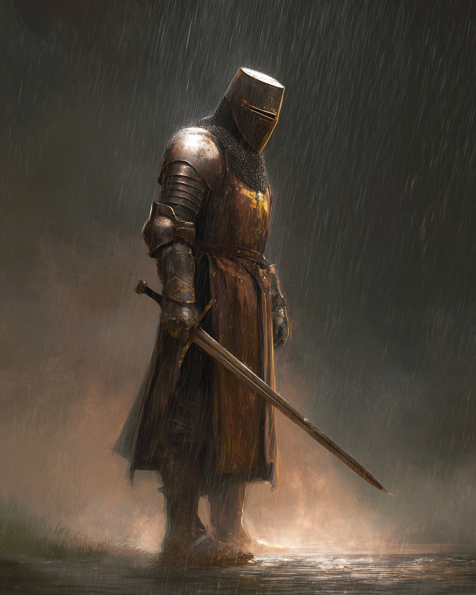 Knight Standing Guard