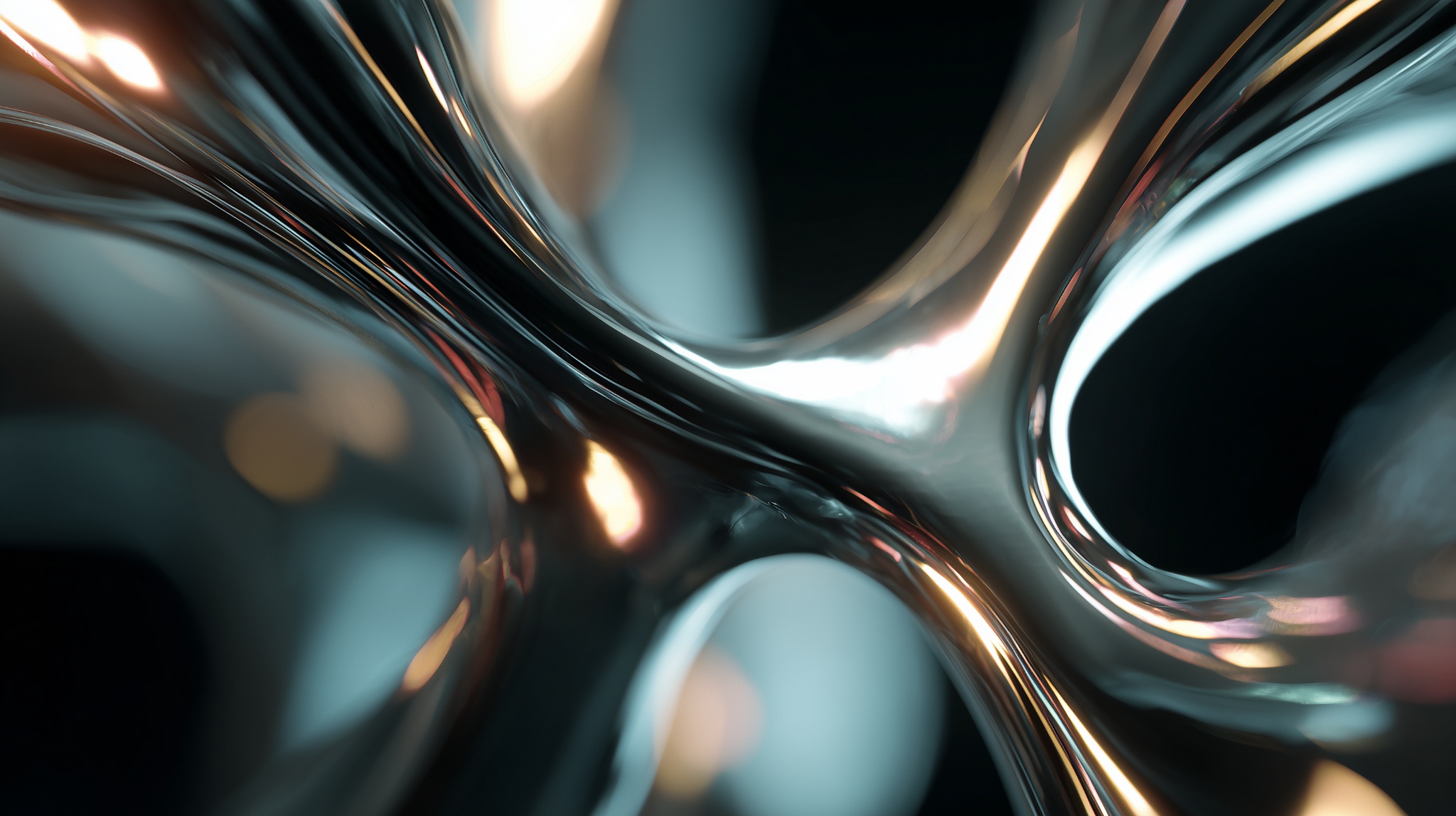 Abstract Liquid Chrome