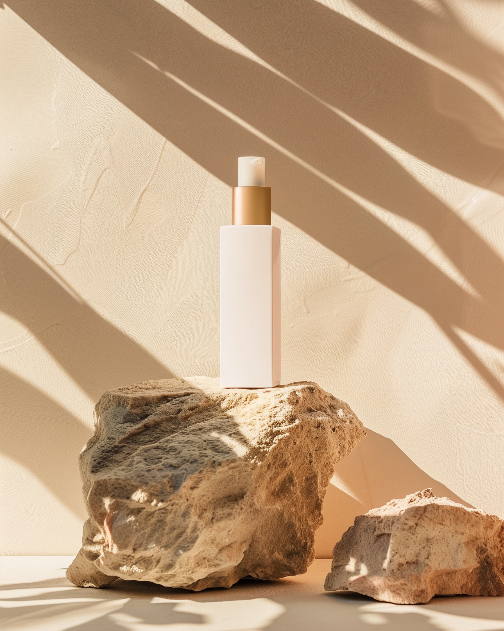 Luxury Skincare on Stone