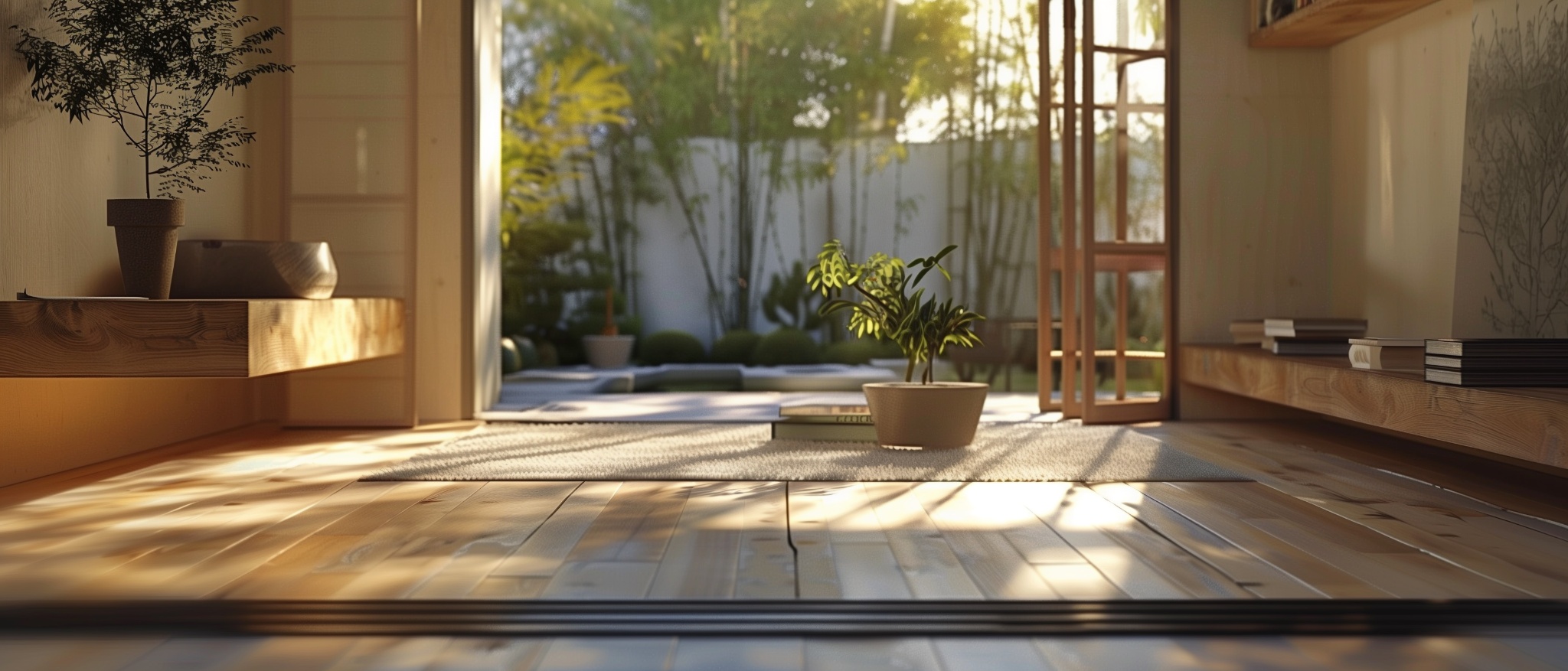 Minimalist Zen Living Space