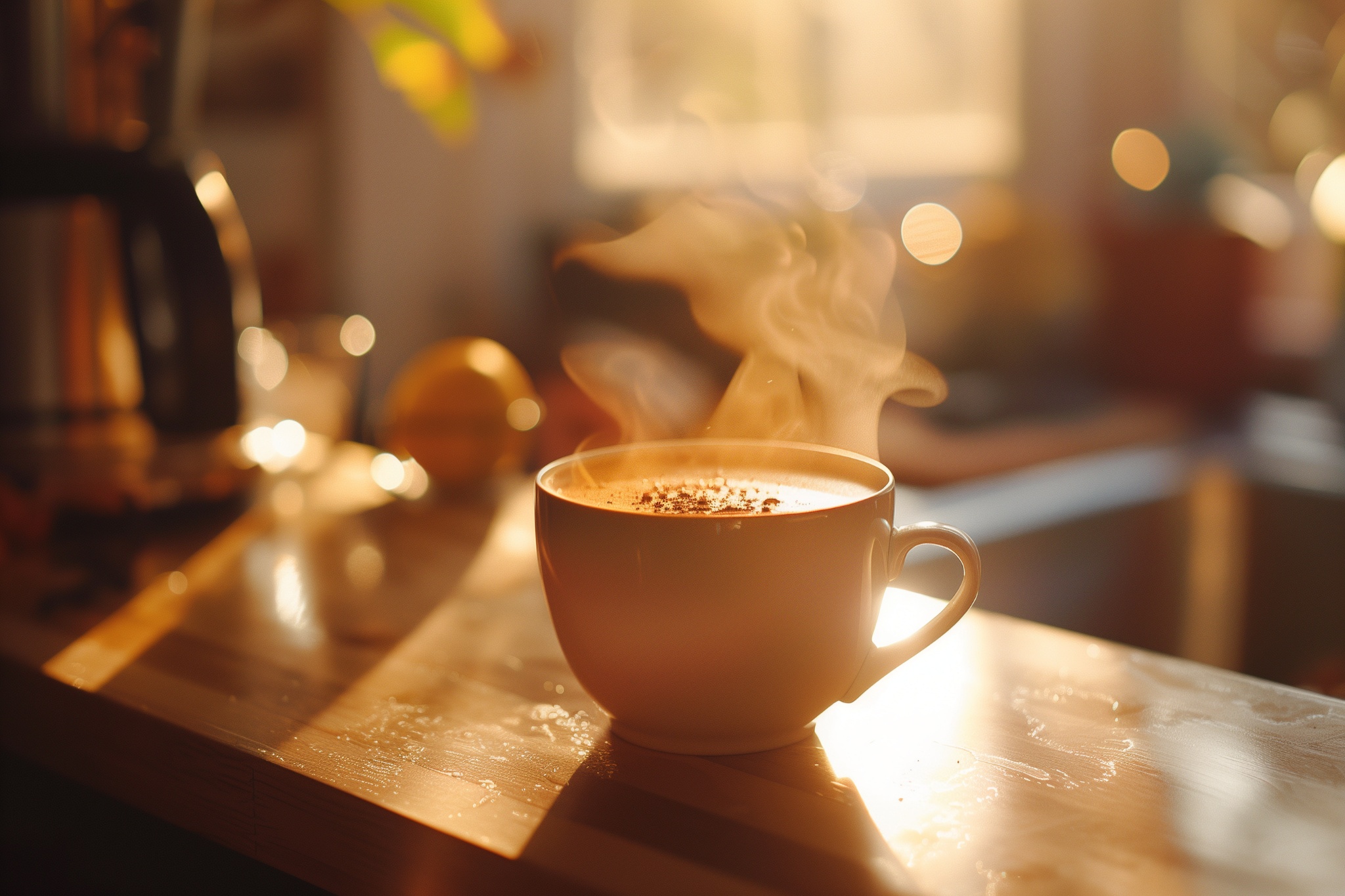 Morning Coffee Golden Hour