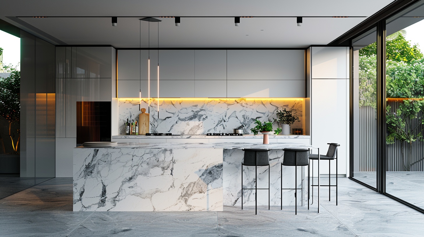 Minimalist Marble Kitchen Cinematic
